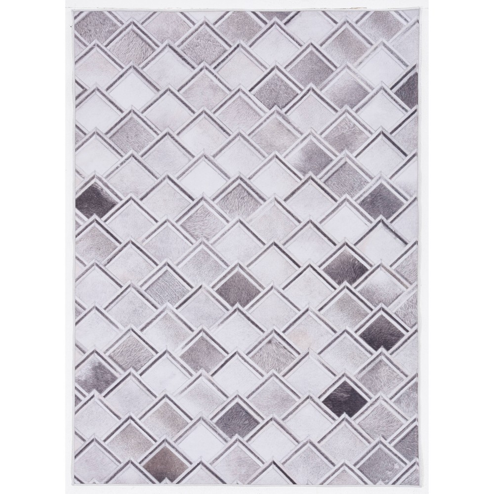 5'x7' Laredo Fortin Rug Off White/Gray - Linon