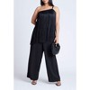 ELOQUII Women's Plus Size One-Shoulder Fringe Top - 4 of 4