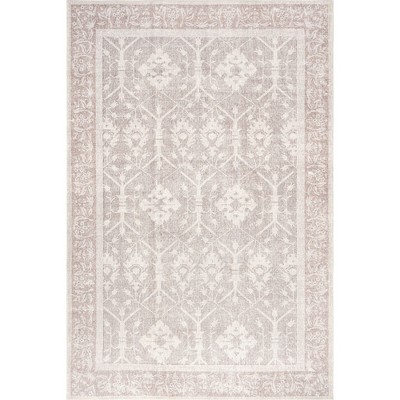 Nuloom Green Haven Collection Seira Recycled Cotton Pet Friendly Machine Washable Area Rug