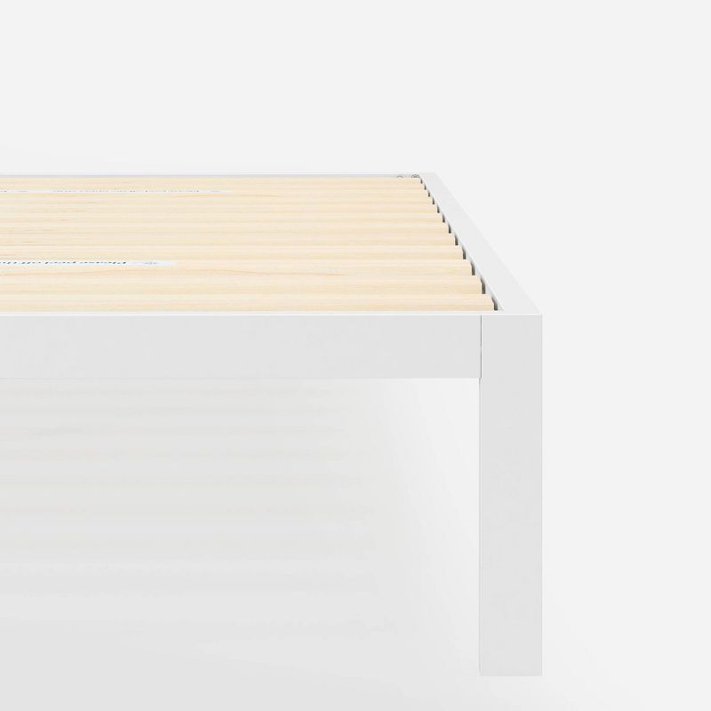 King 14&#34; Metal Platform Bed Frame White - Zinus, 3 of 6