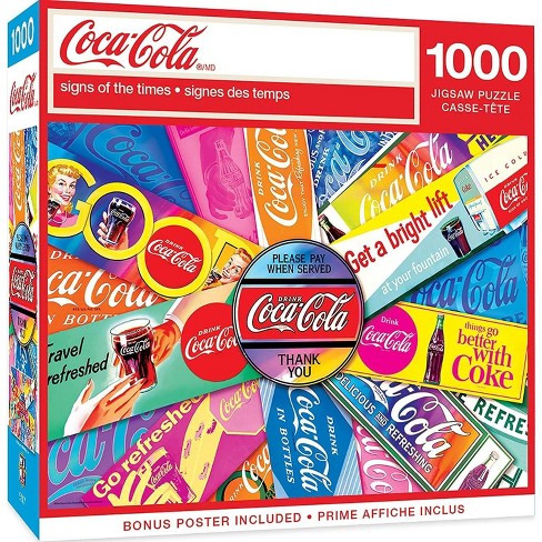 Masterpieces Inc Coca-cola Signs Of The Times 1000 Piece Jigsaw Puzzle :  Target