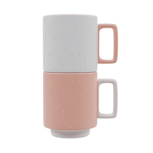 American Atelier Ceramic Multi-color Mug & Rack Set – 4 Cups & Standing  Metal Rack For Kitchen Countertop : Target