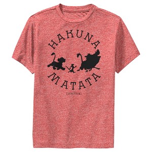 Boy's Lion King Hakuna Matata Means No Worries Performance Tee - 1 of 4