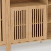 3pcs Entertainment Center with TV Stand & Bookshelves, 2pcs Bookcase Set or Single TV Stand for 70" TVs, for Living Room, Farmhouse Modern Style - 4 of 4
