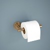 Champagne Bronze Toilet Paper Holder, Single Post Wall Mounted Tissue Roll Dispenser for Bathroom - 2 of 4