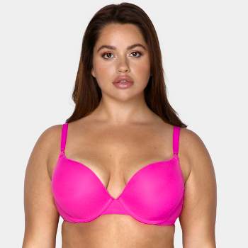 Curvy Couture Full Figure Strapless Sensation Multi-way Push Up Bra  Champagne 34h : Target