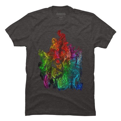 Adult Design By Humans Zen Botanical Rainbow Pride By EdgeWaresT-Shirt