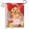 Briarwood Lane Garden Flag 12x18 For Outdoor Valentine's Puppy Holiday For Valentine's Dog Heart Garden Flag Flags For Outside - 2 of 4