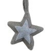 Northlight Plush Double Felt Star Christmas Ornament - 6.25" - Gray - image 4 of 4