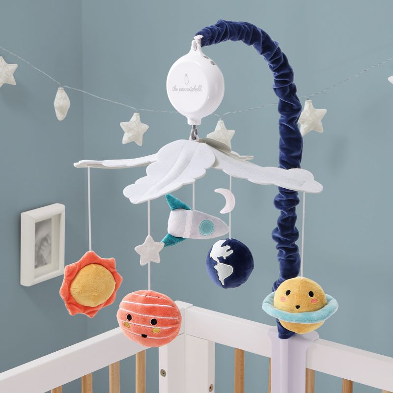 The Peanutshell Spectacular Space Baby Musical Crib Mobile - Planets/Rockets, 4 of 6