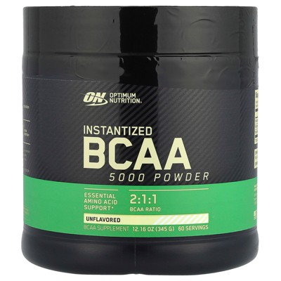 Optimum Nutrition Instantized BCAA 5000 Powder, Unflavored, 12.16 oz (345 g)