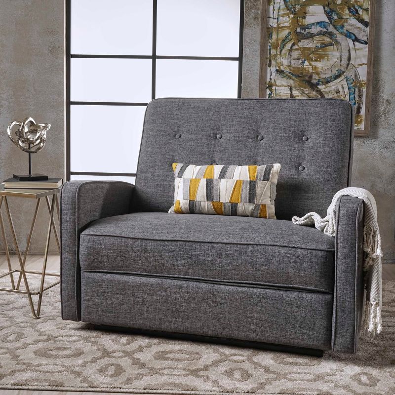 Calliope Buttoned Reclining Loveseat - Christopher Knight Home, 3 of 6
