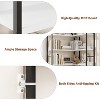 ODK 5 Tiers L Shaped Classical Modern Corner Bookshelf Arched Bookcase Industrial Corner Shelf, Wood and Metal Bookshelves Storage Organizer - 3 of 4
