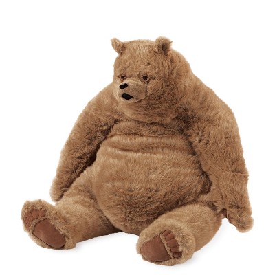 realistic stuffed grizzly bear