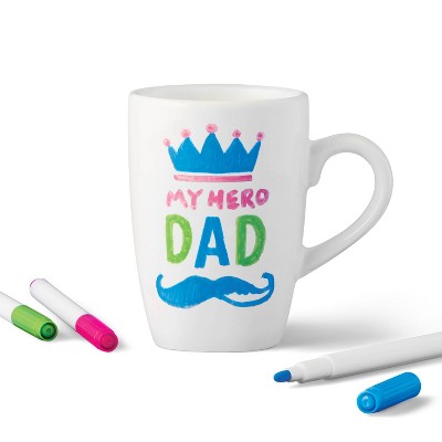Create-Your-Own Ceramic Mug Mothers/Fathers Day Craft Kit- Mondo Llama&#8482;