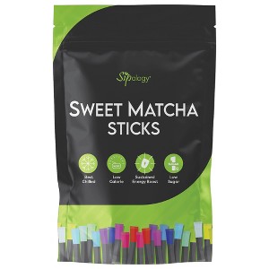 Sipology Sweet Matcha Salted Caramel 10 Stick Pack, Low Sugar, Energy Boost - 1 of 4