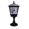 Northlight Snowman with "Let It Snow" Sign Snowing Christmas Street Lamp - 25" - Black - 2 of 4