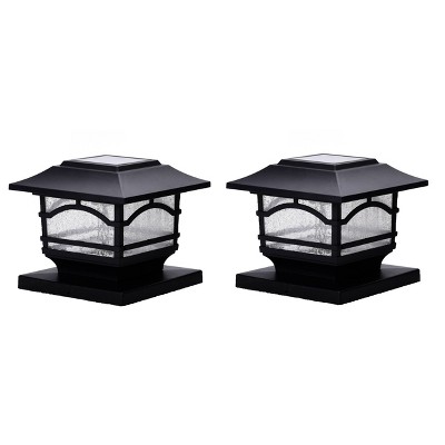 Maxsa Innovations Solar 2pk Post Cap and Deck Railing Lights