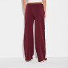 Women's Side Striped Pull-On Pants - Burgundy - 3 of 3