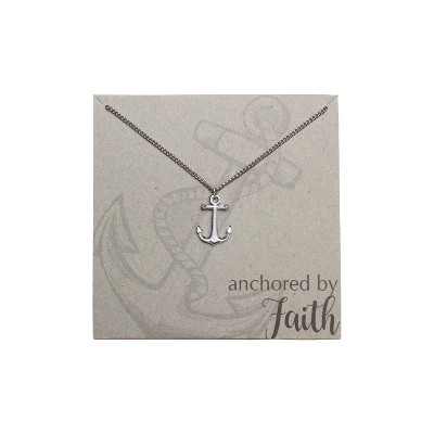 Beachcombers Silver Anchor Necklace