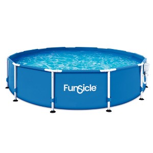 Funsicle Outdoor Activity Round Frame Above Ground Swimming Pool Set - 1 of 4