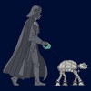 Boys Star Wars Darth Vader AT-AT Walking the Dog T Shirt - 2 of 4