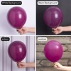 PartyWoo Balloons Dark Purple Dark Magenta Plum 12 Inch 50 pcs - 2 of 4