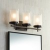 Stiffel Modern Wall Light Bronze Hardwired 21 3/4