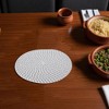 Unique Bargains Trivet Round Rope Woven Mat Cotton Non-woven Fabric 7.87"x7.87"x0.31" - 2 of 3