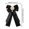 INSPIRE CHIC Women's Pre-Tied Ribbon Pin Collar Lace Trim with Rhinestone Brooch Ties - 2 of 4