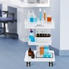 VEVOR Lab Trolley, 3-Layer Rolling Lab Cart, Metal Mobile Trolley with Swivel Wheels, Tray Rolling Clinic Cart 220 lbs Weight Capacity - 2 of 4