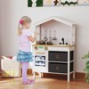 Safstar Kids Play Kitchen w/2 Stoves, Rotation Knobs, Faucet, Sink, Dishwasher, Drawers - 4 of 4