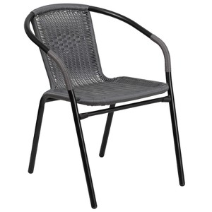 Riverstone Furniture Collection Rattan Stack Chair Gray