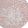 Pink Blush And Ivory Abstract Washable Indoor Outdoor Area Rug - 4 of 4