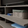 Syemin TV Stands and Consoles Compact Entertainment Wall System 42 Inch TVs Gray Fits Small Living Rooms Apartments, Gray, 49.9"*17.81"*8.28" - 3 of 4