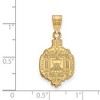Black Bow Jewelry 14k Yellow Gold Plated Sterling Silver Navy Midshipmen NCAA Large Pendant - 2 of 3