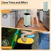 8 Gal Step-On Trash Can with Soft-Close Lid, Modern Minimalist Design for Kitchen Laundry Bathroom Office, Removable Inner Bucket - 4 of 4
