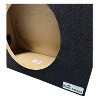 King Boxes AKT112S 12-In. Wedge-Style Single-Speaker Black Carpeted Enclosure for Truck - 2 of 4