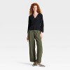 Women's Long Sleeve Button-Front Top - A New Day™ - 3 of 3