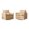 XIZZI Luxury Modular Sectional Sofa Couch, Oversized Cloud Couch for Living Room, Deep Seat Upholstered Sleeper Sofa Set w/ Optional Swivel Chairs - 3 of 4