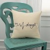 20"x20" Oversize Strength Poly Filled Square Throw Pillow - Rizzy Home: Decorative Accent for Sofa - 4 of 4