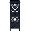 CAVINAS Modern Console Table 3-Tier with Storage Shelves, Open Bookshelf Bookcase with Solid Wood Legs for Hallway, Living Room and Bedroom - 4 of 4