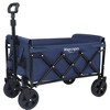 Whisen Expandable Dual-Layer Utility Wagon with 100% Extra Space, Grocery Cart for Camping, Shopping, Supports 225lbs - 4 of 4