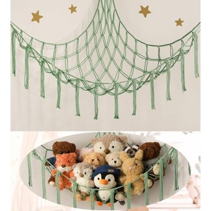 Stuffed Animal Storage Hammock Net – Hanging Toy Organizer for Kids Room, Nursery, or Bedroom Decor - 1 of 4