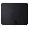 RCA Amplified Indoor Flat HDTV Multi-Directional Antenna up to 65-Mile Range, Black/White - 3 of 4