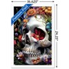 Trends International r3darch0n - Bloom of the Departed Skull Framed Wall Poster Prints - 3 of 4
