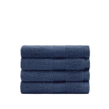 Nate Home by Nate Berkus Cotton Jacquard Bath Towel Set/4, Charcoal