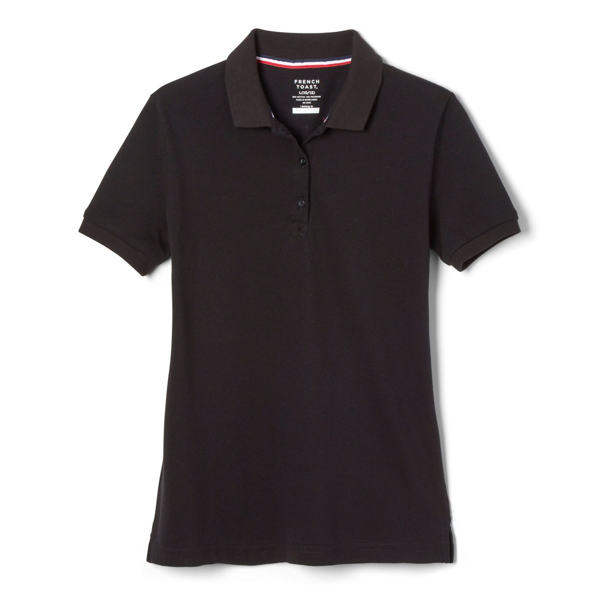 French Toast School Uniform Girls Short Sleeve Fitted Stretch Pique Polo (Feminine Fit)