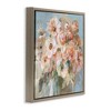 Stupell Industries Blushing Bouquet Pink White Floral Floating Frame Canvas Art, Brown, 25" x 25" - 2 of 4