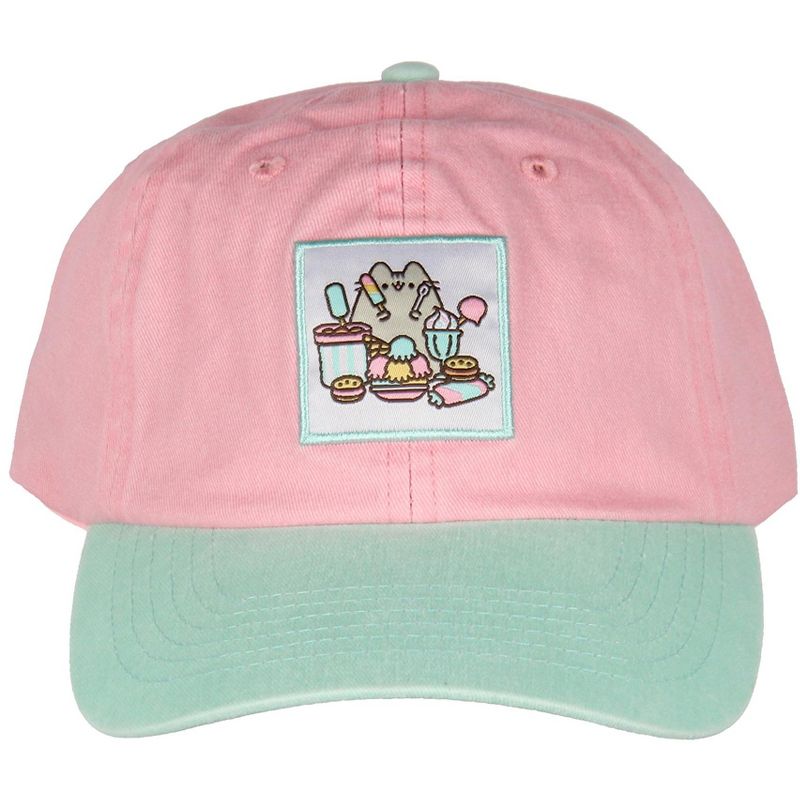 Pusheen The Cat Snacks And Treats Adjustable Hat For Women Pink, 2 of 6